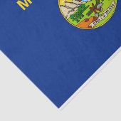 アメリカ合衆国モンタナ州旗を持つ愛国的ティッシュペーパー 薄葉紙 (詳細)