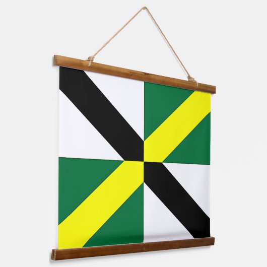 アメリカ合衆国モントレー国旗を掲げたウォールタペストリー 吊り下げ型タペストリー (傾斜あり)