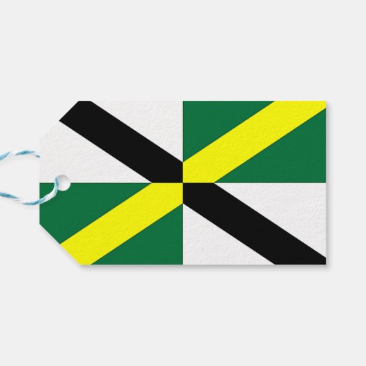 アメリカ合衆国モントレー市旗とギフトラベル ギフトタグ (裏面横)