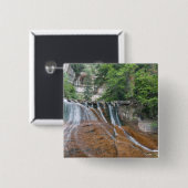 アメリカ合衆国ユタ州ジオン国立公園滝 缶バッジ (正面&裏面)