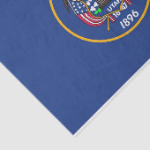 アメリカ合衆国ユタ州旗を持つ愛国的ティッシュペーパー 薄葉紙 (詳細)