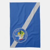 アメリカ合衆国ラスベガスシティ国旗を掲げたキッチンタオル キッチンタオル (縦)