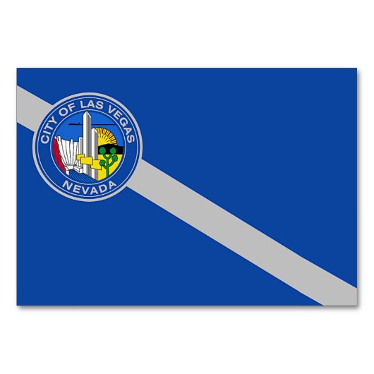 アメリカ合衆国ラスベガス州旗を持つ愛国的なテーブルカード テーブルナンバー (正面)