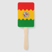 アメリカ合衆国ロサンゼルス国旗を掲げたハンドファンのセット ハンドファン (裏面)