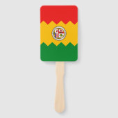 アメリカ合衆国ロサンゼルス国旗を掲げたハンドファンのセット ハンドファン (正面)