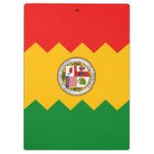 アメリカ合衆国ロサンゼルス州旗を持つ愛国的なクリップボード クリップボード (裏面)