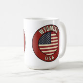 アメリカ合衆国ワイオミング州 コーヒーマグカップ (正面右)