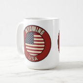 アメリカ合衆国ワイオミング州 コーヒーマグカップ (正面左)