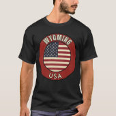 アメリカ合衆国ワイオミング州 Tシャツ (正面)