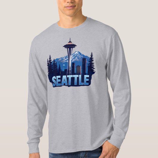 アメリカ合衆国ワシントン州シアトル Tシャツ (正面)