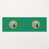 アメリカ合衆国ワシントン州旗を持つ愛国的なヨガマット ヨガマット (裏面(横))