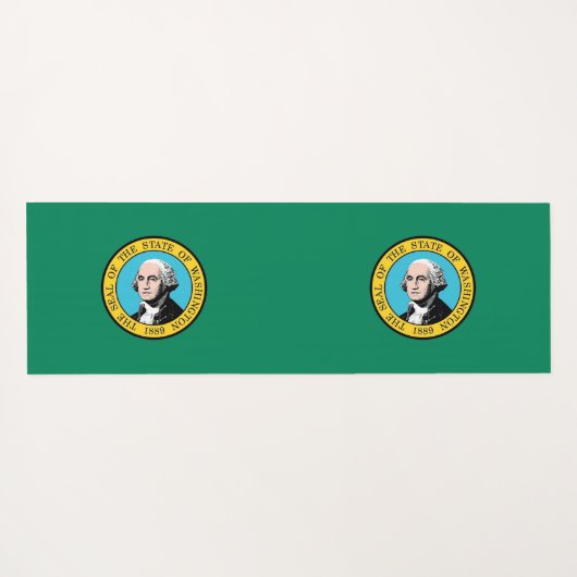 アメリカ合衆国ワシントン州旗を持つ愛国的なヨガマット ヨガマット (裏面(横))