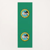 アメリカ合衆国ワシントン州旗を持つ愛国的なヨガマット ヨガマット (正面)