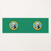 アメリカ合衆国ワシントン州旗を持つ愛国的なヨガマット ヨガマット (正面(横))