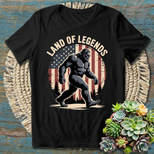 アメリカ合衆国伝説の土地Bigfoot神話 Tシャツ