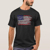 アメリカ合衆国修正第2回米国国旗プロガンズアメリカ Tシャツ (正面)