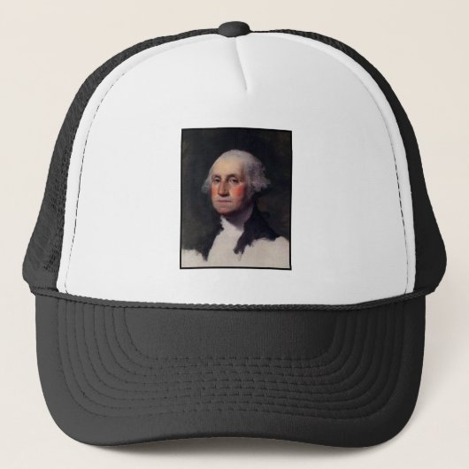 アメリカ合衆国初代大統領ジョージ・ワシントンの肖像画 キャップ (正面)