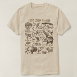 アメリカ合衆国動物 Tシャツ