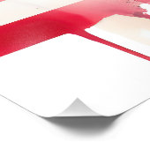 アメリカ合衆国国旗とバイソン フォトプリント            (角)