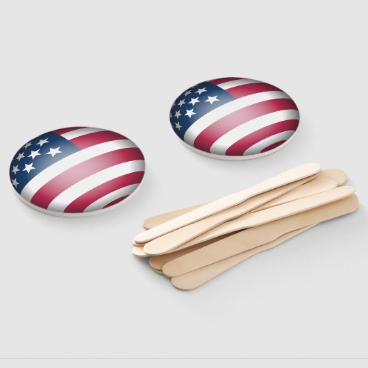 アメリカ合衆国国旗のおもしろいクール、 ハンドファン (組立なし)