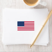 アメリカ合衆国国旗のカットライン ラベル (インサイチュ)