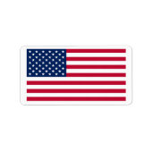 アメリカ合衆国国旗のカットライン ラベル (正面)