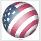 アメリカ合衆国国旗のグローブクールル シール (シート)