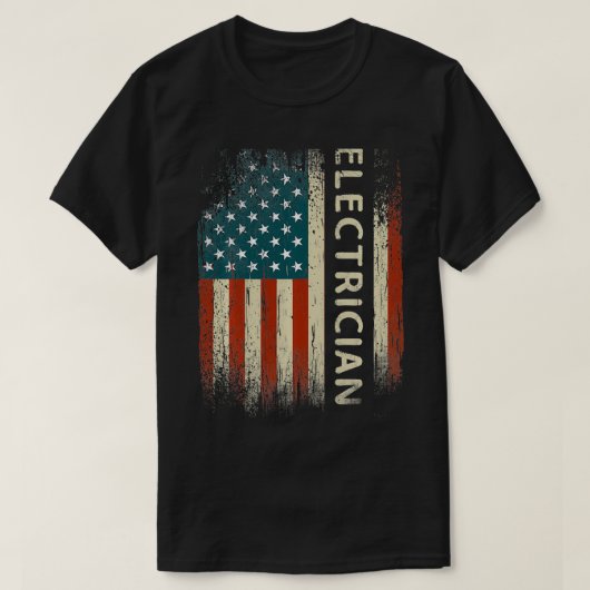アメリカ合衆国国旗のファン Tシャツ (デザイン正面)