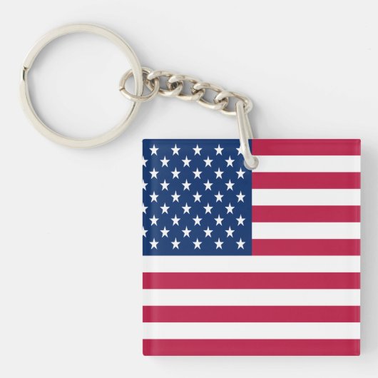 アメリカ合衆国国旗のプライドデザイン キーホルダー (正面)