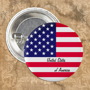 アメリカ合衆国国旗のボタン,統一された州 缶バッジ