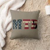 アメリカ合衆国国旗のヴィンテージ クッション (ブランケット)