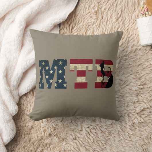 アメリカ合衆国国旗のヴィンテージ クッション (ブランケット)