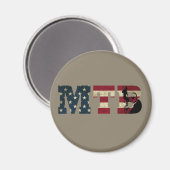 アメリカ合衆国国旗のヴィンテージ マグネット (正面/裏面)