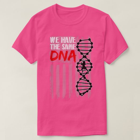 アメリカ合衆国国旗の侍DNA – 愛国的な侍 Tシャツ (デザイン正面)