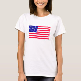 アメリカ合衆国国旗の女性Tシャツウェア Tシャツ