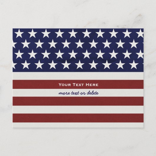 アメリカ合衆国国旗の愛国心7月4カスタム日 ポストカード (正面)