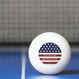 アメリカ合衆国国旗の愛国心7月4カスタム日 卓球ボール