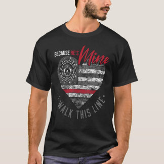 アメリカ合衆国国旗の愛国的な薄い赤線の戦い Tシャツ