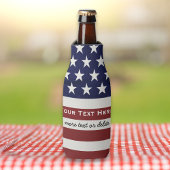 アメリカ合衆国国旗の愛国的7月4日カスタムボトル ボトルクーラー