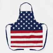 アメリカ合衆国国旗の星とストライプ エプロン (正面)