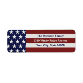 アメリカ合衆国国旗の星とストライプ ラベル