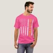 アメリカ合衆国国旗の水球 Tシャツ (正面フル)