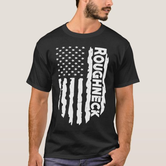 アメリカ合衆国国旗の油田パトリオ Tシャツ (正面)