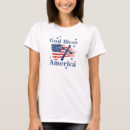 アメリカ合衆国国旗の祝福 Tシャツ