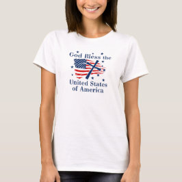 アメリカ合衆国国旗の祝福 Tシャツ