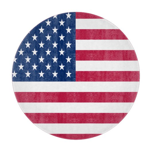 アメリカ合衆国国旗の誇りデザイン カッティングボード (正面)