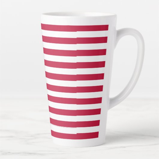 アメリカ合衆国国旗の誇りデザイン カフェラテマグ (右)