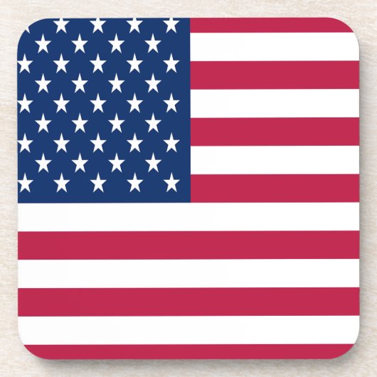 アメリカ合衆国国旗の誇りデザイン コースター (正面)
