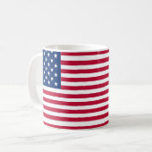 アメリカ合衆国国旗の誇りデザイン コーヒーマグカップ (正面左)