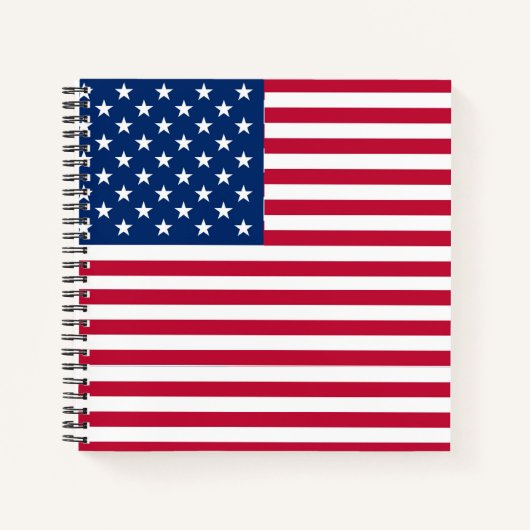 アメリカ合衆国国旗の誇りデザイン ノートブック (正面)